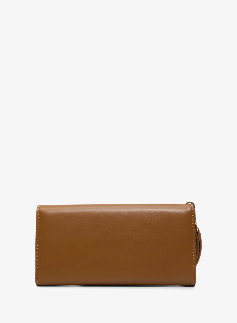 ALDO Feliciana Logo Detail Flap Over Wallet